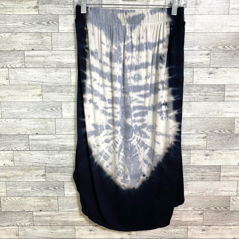 American Twist tie dye midi skirt